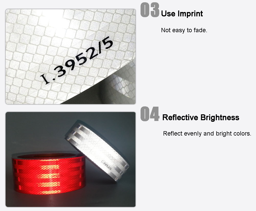 Custom reflective labels high visibility 