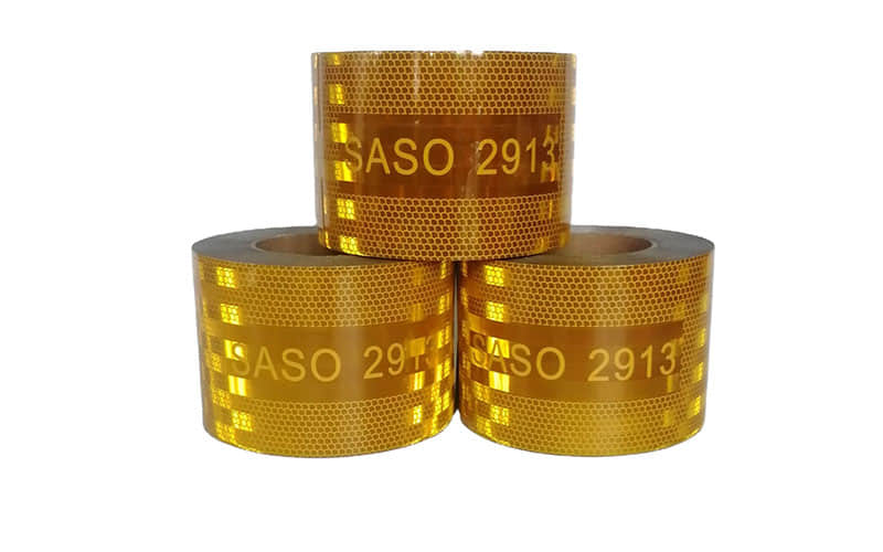 Reflective labels SASO 2913 for trailer and trucks